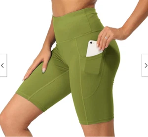 NWT~ICYZONE Biker Shorts Women XL High Waist Workout Running Yoga Exercise Gym - Picture 1 of 7