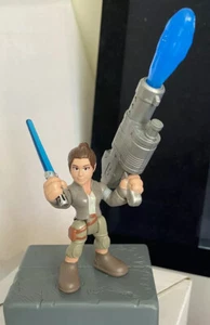 STAR WARS PLAYSKOOL RESISTANCE REY FIRING BLASTER ACTION FIGURE HASBRO EXC!!! - Picture 1 of 4