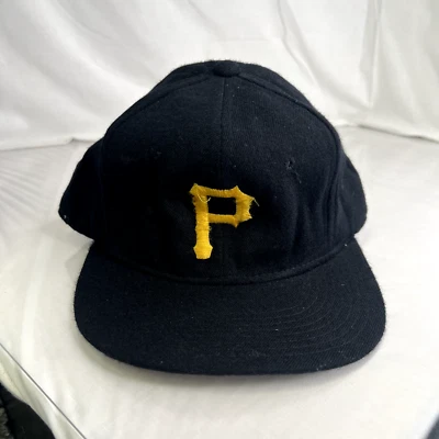 Vintage 90’s Pittsburgh Pirates New Era Diamond Collection Hat 100% Wool 7 1/4 - Image 1 of 4