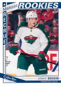 JONAS BRODIN 2013-14 O-Pee-Chee MARQUEE ROOKIE RC #576 Wild 
