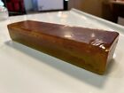 1354 Gram Block Orang Germany Catalin Bakelite Carmel  Marbling