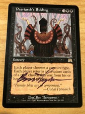 1x SIGNED LP Patriarch's Bidding Onslaught FAST SHIPPING! Magic Gathering MtG