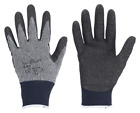 12 Pairs of SHOWA Coated Gloves,Microfiber Nylon,381XXL-10, Black/Gray