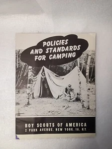 Politiche e standard vintage 1944 per Camping Boy Scouts Of America BSA Scout - Foto 1 di 2