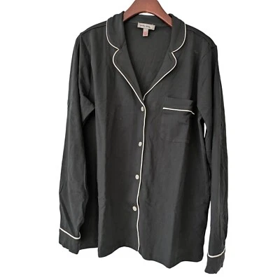 J. Top de pijama Crew Dreamy mezcla de algodón para mujer talla M negro nuevo con etiquetas Foto 1 de 4