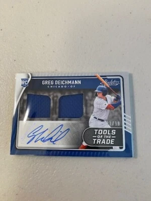 2022 Absolute Baseball Greg Deichmann RC Auto Dual Patch /99 #TT2S-GD - Image 1 of 2