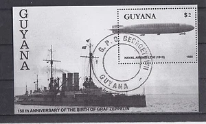 B77129 - Guyana 1988 - Luchtballon/Balloons & Zeppelins & Schepen/Schips - Foto 1 di 1