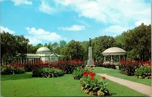 Postal de colección Michigan City Indiana en Washington Park vista cromada - Imagen 1 de 2
