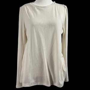 Well Worn Shirt Womens Large Long Sleeve Tufted Broidered Eyelet Design Layer - Picture 1 of 9