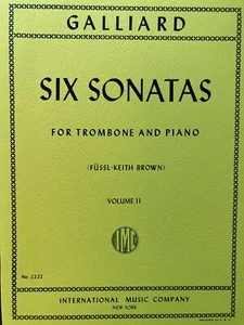 Galliard: Six Sonatas for Trombone and Piano (Volume II) (IMC # 2222) - Picture 1 of 1