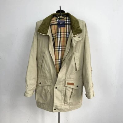 Chaqueta Parka Burberry London Beige Trench Para Hombre Multibolsillo Novacheck Talla 46 Foto 1 de 4