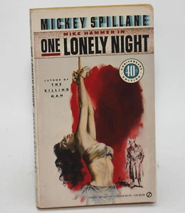 ONE LONELY NIGHT by Mickey Spillane Signet 1979 40th Anniversary Mike Hammer PB - Imagen 1 de 5