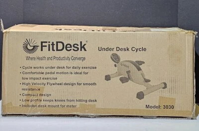 New! FitDesk Compact Elliptical Under Desk Pedal Machine w/ Magnetic Resistance - Image 1 of 4