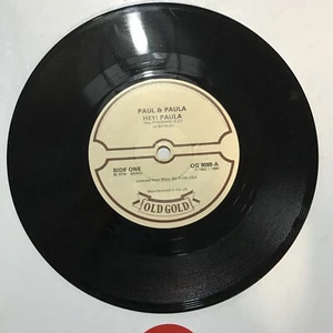 Paul & Paula single vinyl side 1 Hey Paula side 2 Hey Baby - Imagen 1 de 2