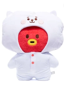 BTS BT21 x Line friends TATA Baby Tatton Plüsch Puppe mit Strampler RJ Größe L NEU - Bild 1 von 8