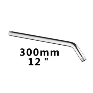 Brazo de ducha redondo cromado de acero inoxidable de 12" montado en la pared para ducha de lluvia - Imagen 1 de 2