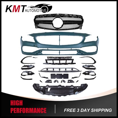 For 2013-2019 Mercedes Benz New Front Bumper Body Kit W117 CLA Upgrade To CLA 45 - Image 1 of 3