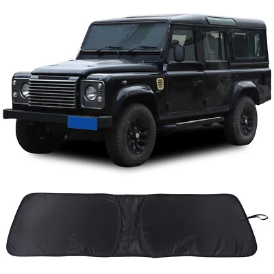 For Land Rover Defender 90 110 04-18 Front Windscreen Windshield Sunshade Black - Image 1 of 4