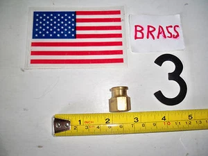 1/4" X 1/8" NPT BRASS BELL REDUCER PIPE FITTING Plumbing WATER AIR FUEL OIL BOAT - Picture 1 of 1
