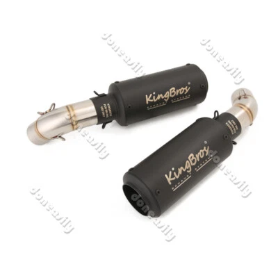 Silenciadores de tubo medio de escape deslizables debajo del asiento para Ducati Monster 696 795 796 1100 Foto 1 de 4