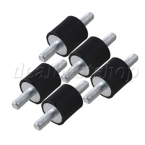 5PCS 5mm Black VV Type Rubber M5 Thread Mounts Isolator Anti Vibration - Picture 1 of 9