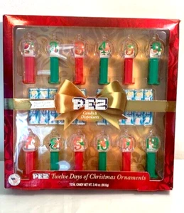 PEZ Twelve Days of Christmas Ornaments Set 2019 Dispensers w/ Candy Unopened T6 - Picture 1 of 12