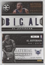 2015-16 Panini Limited Material Monikers /99 Al Jefferson #14
