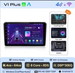 Radio 2 din 9 " für Audi A3 Android Bluetooth GPS Navigator Carplay Android 4/64 - Bild 1 von 10