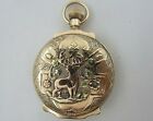 Vintage 1884 Illinois Solid 14k Tricolor Gold Pocket Watch Running 70.2 grams
