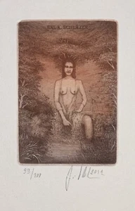 JIRI VLACH: Exlibris for K. Scherzer; 2012; in Passepartout - Imagen 1 de 2