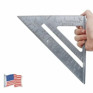 US 7-inch Measuring Triangular Ruler, Speed Square Layout Tool Protractor - Picture 1 of 6