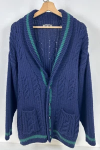 St Michael's - Pura Lana Nueva - Azul/Verde - Cárdigan Suéter Talla 40 - Imagen 1 de 6