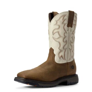 Ariat Workhog Men's Square Soft Toe Western Work Boots 10031672-9US - Picture 1 of 4
