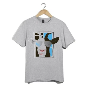 Cool Goat Sunglasses T-Shirt | Funny Animal Unisex Tee |Farm Vibe Streetwear Top - Picture 1 of 20