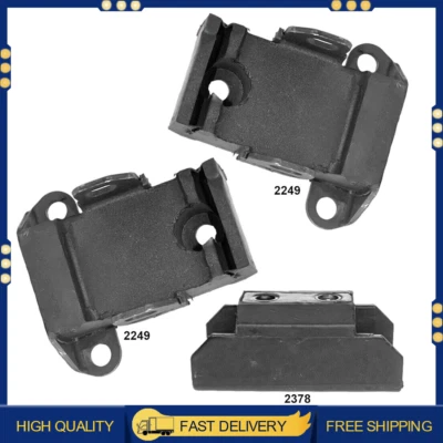 Soportes de motor y montaje de transmisión 3 piezas para Chevrolet Camaro, Impala, Corvette Foto 1 de 3