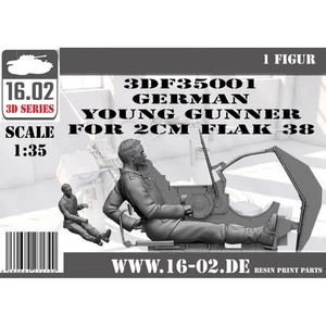 16.02 1:35 German Young Gunner for 2cm Flak 38 Figure Kit - Picture 1 of 4