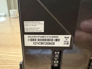 Asus Rog Strix Nvidia Geforce Rtx 2080 Ti Graphics Card Gaming High Performance - Picture 1 of 7