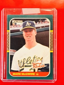 Donruss The Rookies Mark McGwire 1987 novato RC #1 MLB atletismo patio 😎 - Imagen 1 de 2