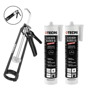 ADESIVO VETRI PRIMERLESS MS-POLIMERO ADESIVO AUTO 2x290mL + PRESSA CARTUCCIA - Foto 1 di 9