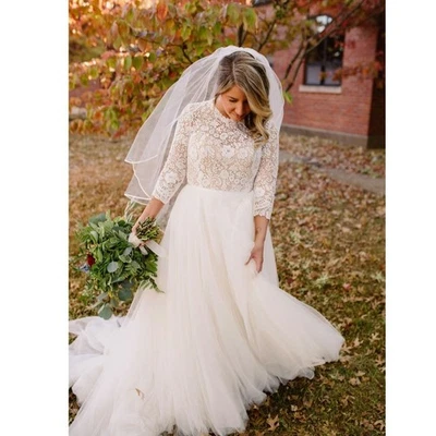 Свадебное платье Frederique от Watters 68706B Leone кружевное тюлевое цвета слоновой кости/обнаженное 6 бантов - Изображение 1 из 4