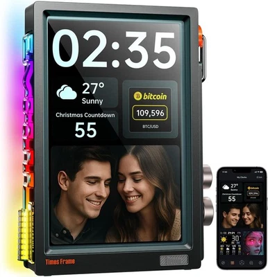 Divoom Times Frame 10.1" WiFi Digital Frame 64GB IPS Black - NIB - Image 1 of 4