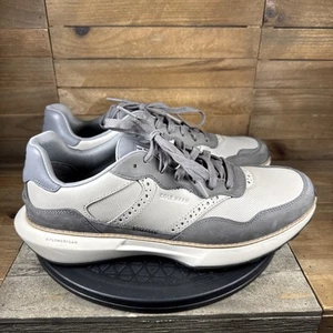 Cole Haan Mens Size 10.5 M Grandpro Ashland Gray Leather Lace Up Sneaker - Picture 1 of 10