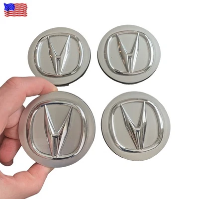 4pcs Wheel Center Caps Silver Hub Cover Fit For Honda RDX MDX TL RDX TSX 69MM Foto 1 de 4