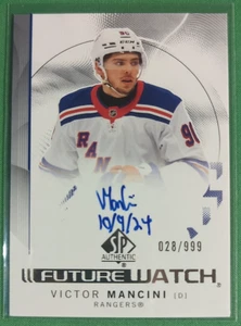 2024-25 SP Authentic Victor Mancini Future Watch Auto Autograph Inscribed /999 - Bild 1 von 3