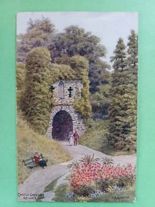 POST CARD SALMON AR QUINTON 1514 CASTLE GATEWAY, REIGATE, ORIGINAL VERSION - Picture 1 of 2