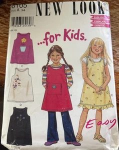 New Look Simplicity 6105 Girls Jumper Pattern - 5 options size 3-8 Uncut - Picture 1 of 1