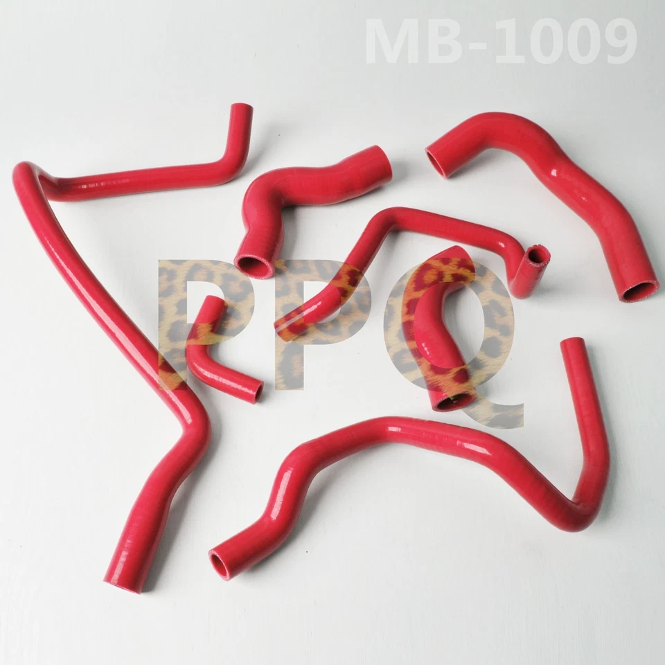 For Mercedes-Benz W124 E280 E320 M104 L6 1984-1997 Silicone Radiator Hose  Red - Image 1 of 1