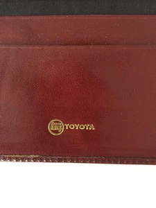 Toyota novelty item Bifold wallet with old logo Card holder New Unused from JP - Picture 1 of 24