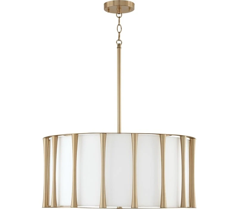 Colgante Cuerpo Capital 344641MA, 4 Luces 400 Vatios Total, Latón Mate Foto 1 de 1