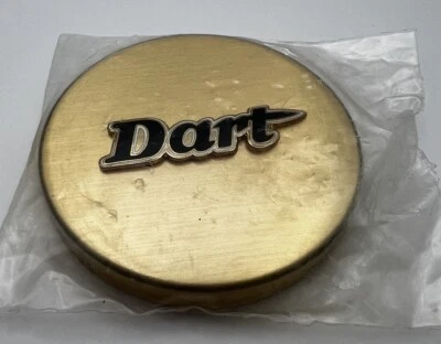 Dodge Dart Gold Tone Color Wheel Center Cap Dart Hub 2 1/2" - Image 1 of 4